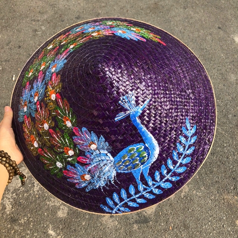 Nón lá cỏ bàng vẽ nhiều mẫu - Nón cỏ chắc chắn (mẫu đẹp)