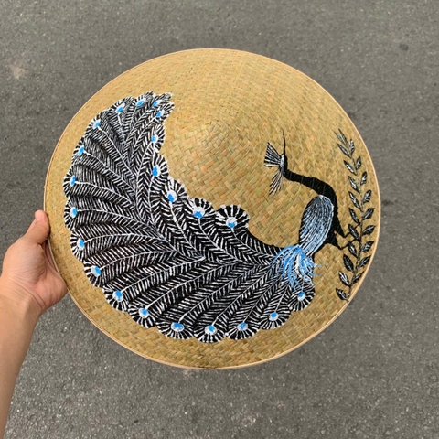 Nón lá cỏ bàng vẽ nhiều mẫu - Nón cỏ chắc chắn (mẫu đẹp)