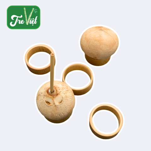 Giá đỡ dừa bằng tre dùng trong nhà hàng , khách sạn / Đế tre lót dừa