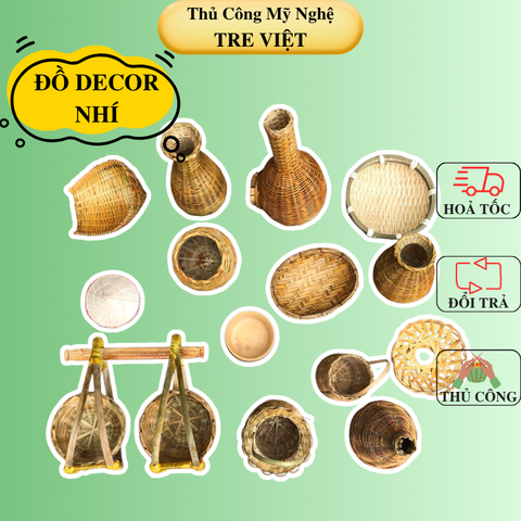 Mây Tre Mini Decor - Mây tre nhí phụ kiện chụp hình