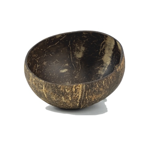 Chén gáo dừa thô - Raw Coconut Shell Bowl