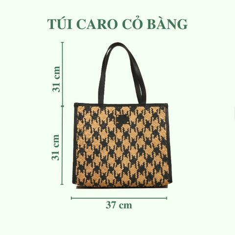 Túi Xách Caro Cỏ Bàng đi làm đi chơi