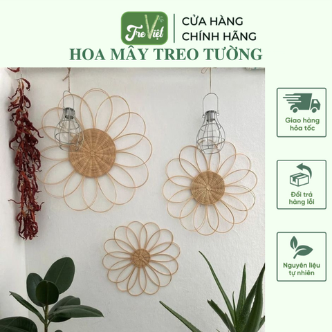 Hoa Mây Trang Trí Treo Tường