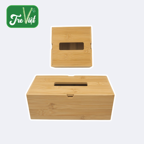 Hộp Đựng Khăn Giấy bằng Tre Decor Trang Trí Bàn Ăn - Bamboo Tissue Box