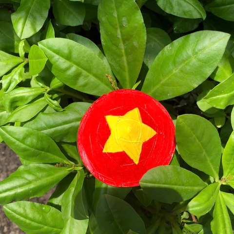 Charm nón lá mini vẽ nhiều mẫu - Móc khoá nón lá đeo túi