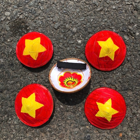 KẸP TÓC Nón lá cờ mini cực xinh xắn - Kẹp tóc nón lá dễ thương làm quà tặng