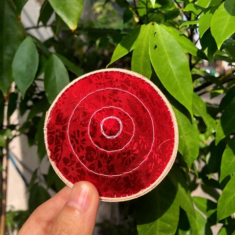 KẸP TÓC Nón lá LỤA mini cực xinh xắn - Kẹp tóc nón lá dễ thương làm quà tặng