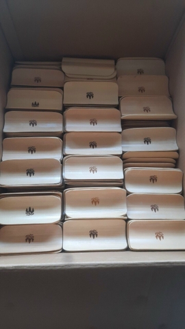 Khay tre đựng khăn ướt cho nhà hàng/ khách sạn - Khay đựng namecard