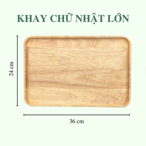 Khay gỗ trang trí đựng đồ ăn chụp ảnh - Thớt gỗ decor cho nhà hàng/ khách sạn/ quán ăn