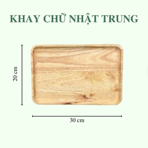 Khay gỗ trang trí đựng đồ ăn chụp ảnh - Thớt gỗ decor cho nhà hàng/ khách sạn/ quán ăn