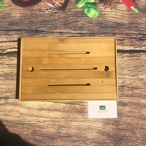 Bộ Khay Trà Bằng Tre Đẹp Mộc Mạc - Bộ Ấm Trà Tre