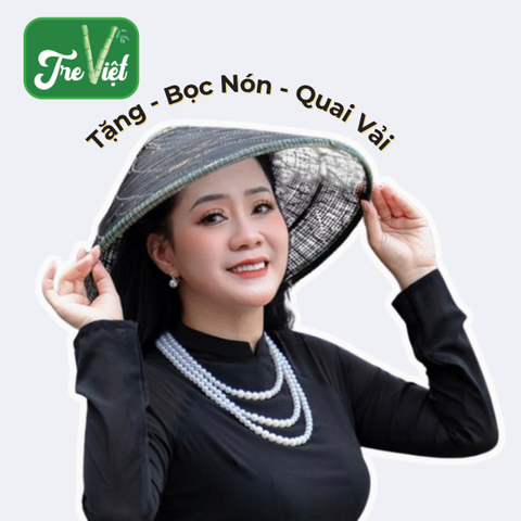 (Tặng Dây Đeo) Nón Khung Lưới Nan Tre , Nón Lá Thưa Chụp ảnh Áo Dài