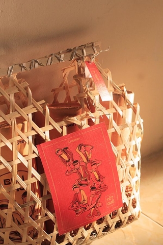 Làn Tre quai cầm to  - Giỏ Tre Đựng Quà Tết - Lẵng Quà Tết