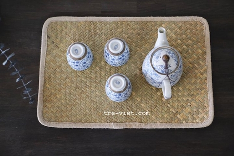 Tấm Lót Bàn Ăn Cỏ Bàng hình chữ nhật Thân Thiện Môi Trường - Placemate