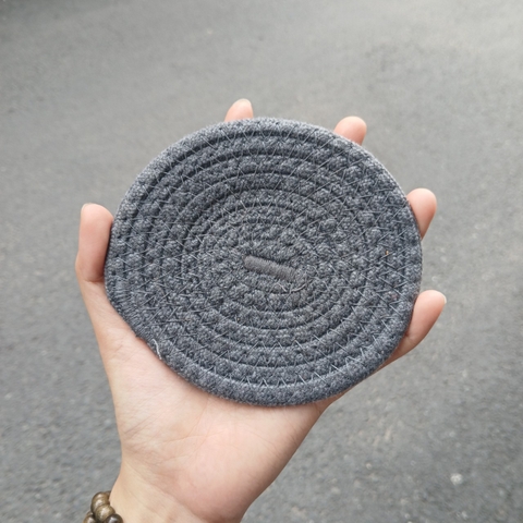 Lót ly cotton thấm nước xinh xắn - Đế lót ly decor siêu thấm