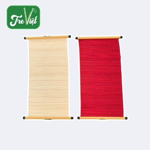 Mành tre 30x60, 30x90 dán câu đối, vẽ tranh - Mành tăm tre trang trí Tết decor (có ống treo)