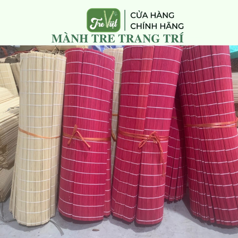 Mành tre trang trí Tết, mành tăm tre nhiều kích thước dùng treo tường