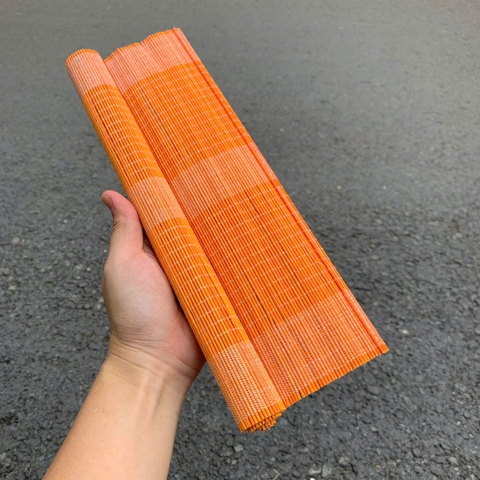 Tấm lót bàn ăn mành tre 30x40cm , mành treo Tết mini dùng dán chữ decor