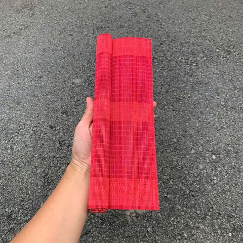 Tấm lót bàn ăn mành tre 30x40cm , mành treo Tết mini dùng dán chữ decor