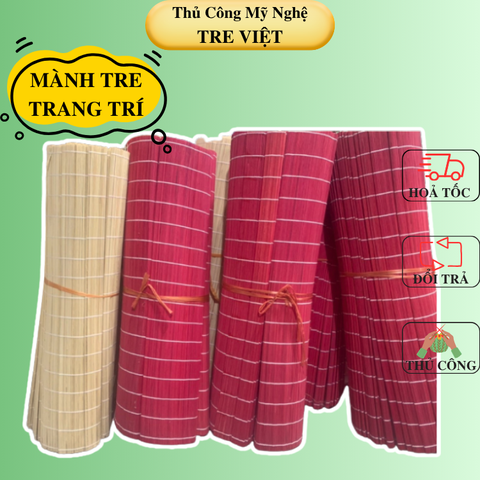 Mành tre trang trí Tết, mành tăm tre nhiều kích thước dùng treo tường