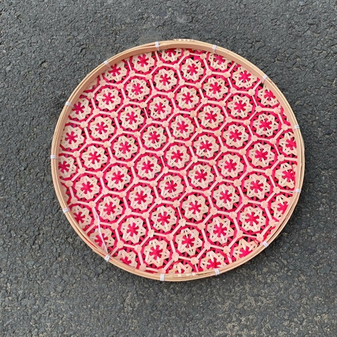 Mẹt tre hoa thị - Mẹt tre trang trí treo tường decor