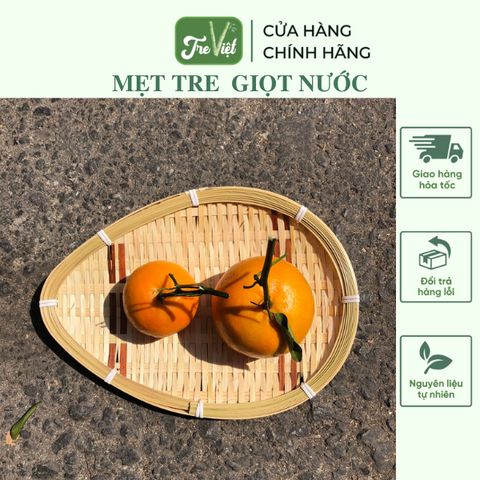 Mẹt Tre Hình Giọt Nước - Dĩa tre đựng đồ chụp ảnh