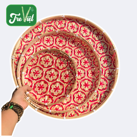 Mẹt tre hoa thị - Mẹt tre trang trí treo tường decor