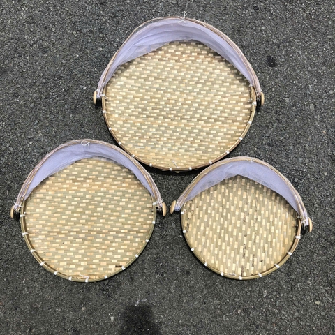 Mẹt Cật Tre Lồng Bàn/ Mẹt Lồng Bàn Đậy Đồ Ăn Tránh Bụi/ Ruồi Muỗi - Bamboo Food Storage Tray With Cover