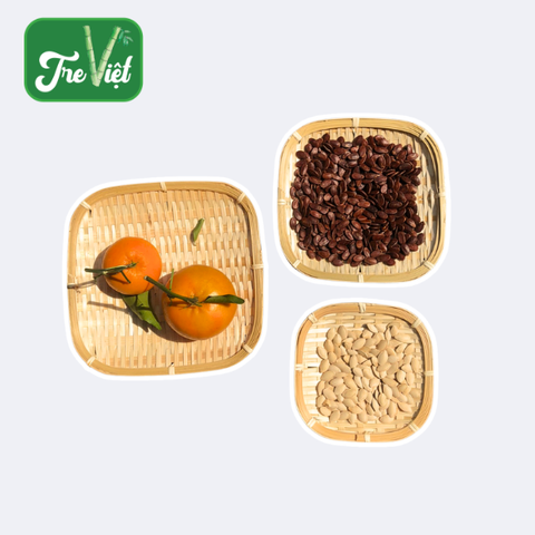 Mẹt Tre Hình Vuông - Dĩa tre đựng đồ chụp ảnh