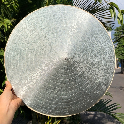 (16 vòng - 42cm )Nón lá LỤA đẹp - Nón lụa 2 lớp dày chắc chắn dùng che nắng/ chụp ảnh (có sẵn dây nón)