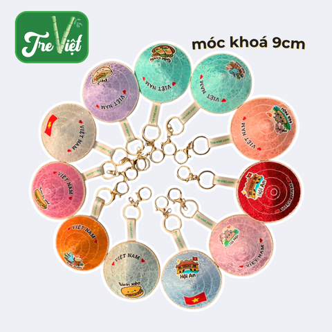 Móc khoá Nón Lá Lụa mini xinh xắn - Charm móc khoá làm quà tặng