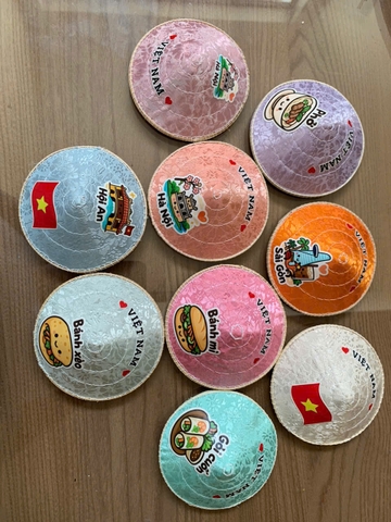 Móc khoá Nón Lá Lụa mini xinh xắn - Charm móc khoá làm quà tặng