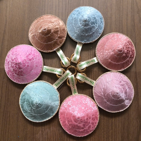 Móc khoá Nón Lá Lụa mini xinh xắn - Charm móc khoá làm quà tặng