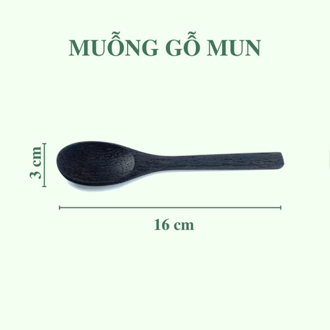 Muỗng gỗ mun - Ebony Wooden Spoon