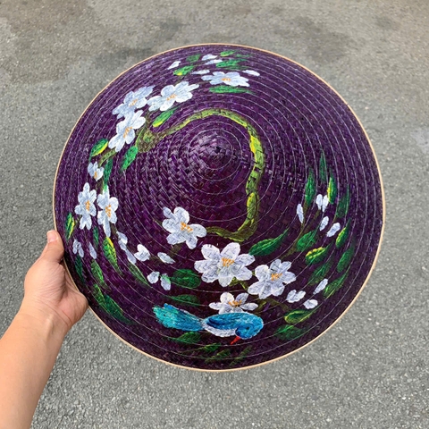 Nón lá cỏ bàng vẽ nhiều mẫu - Nón cỏ chắc chắn (mẫu đẹp)