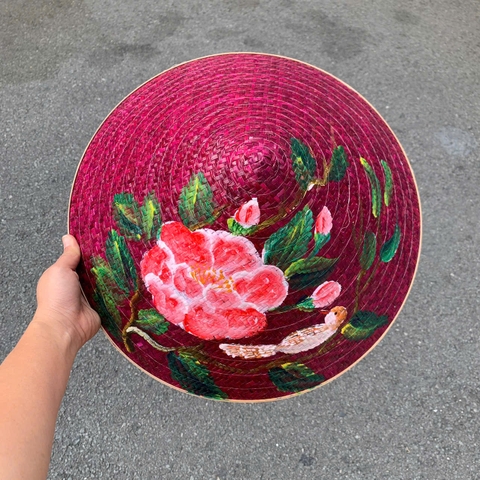 Nón lá cỏ bàng vẽ nhiều mẫu - Nón cỏ chắc chắn (mẫu đẹp)