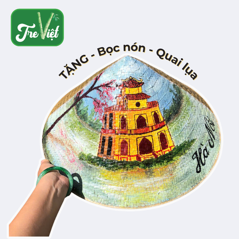Nón lá cỏ bàng vẽ địa danh nổi tiếng - Nón cỏ bàng vẽ địa danh