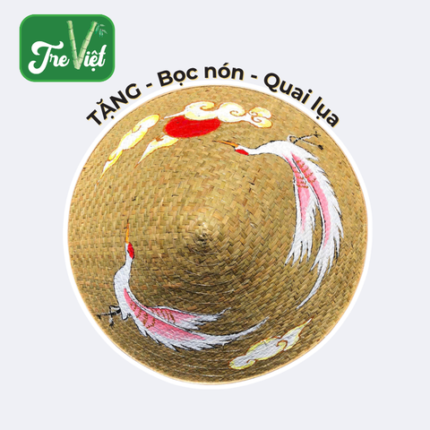 Nón Cỏ Bàng vẽ tay mẫu mới đẹp - Nón Lá Cỏ Bàng Chắc Chắn (có sẵn dây nón)
