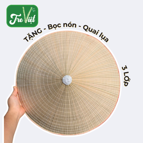 [3 lớp] Nón lá già Chắc Chắn mâu đẹp (có sẵn dây nón)