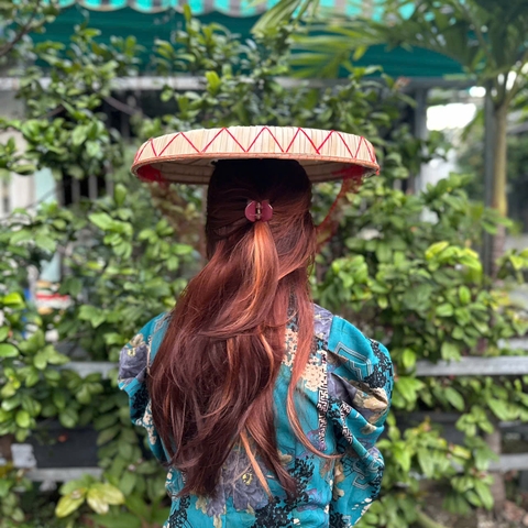 Nón quai thao dùng decor trang trí - Nón biểu diễn văn nghệ - Trang trí cực đẹp