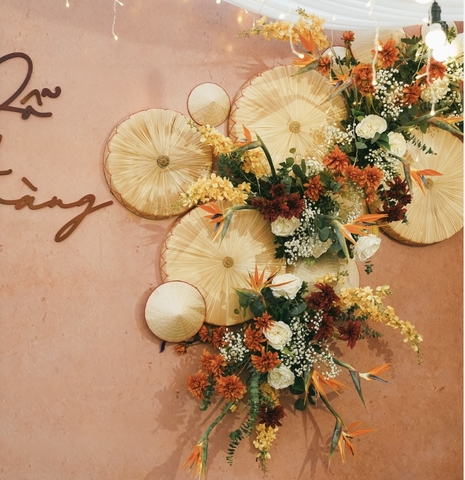 Nón quai thao dùng decor trang trí - Nón biểu diễn văn nghệ - Trang trí cực đẹp