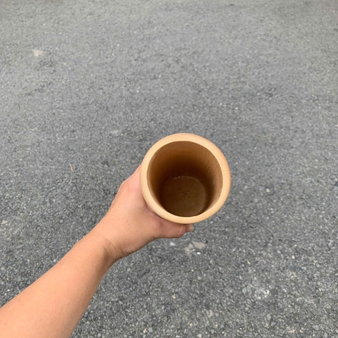 Ống đựng nhang bằng tre - Ống tre cắm nhang đẹp có khắc hoa sen