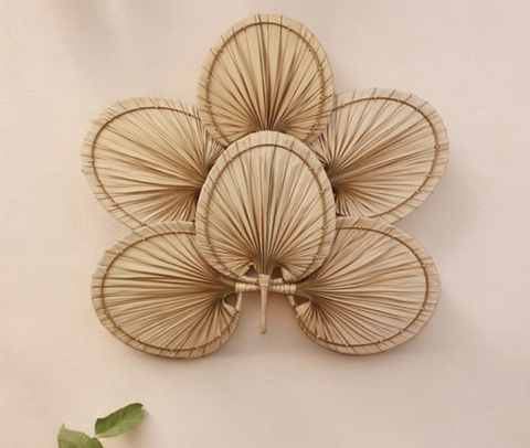 Quạt Lá Cọ - Quạt Cầm Tay Đan Thủ Công Decor / Treo tường
