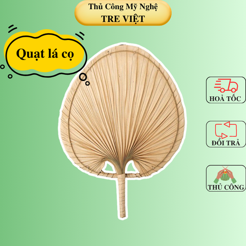 Quạt Lá Cọ - Quạt Cầm Tay Đan Thủ Công Decor / Treo tường
