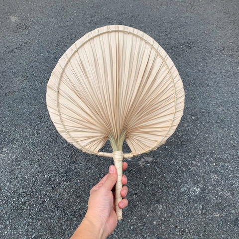 Quạt Lá Cọ - Quạt Cầm Tay Đan Thủ Công Decor / Treo tường