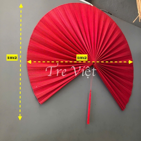 Quạt treo tường trang trí bằng tre thủ công – Quạt mành tre Decor phòng khách, homestay, quán cafe