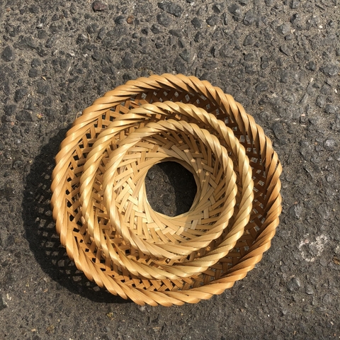 Rế Tre Đưng Nồi Đất - Rế Cơm Niêu Lót Nồi - Trang Trí Decor Treo Tường