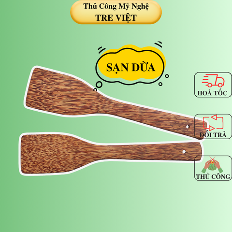 Sạn Gỗ Dừa Cao Cấp - Sạn Chiên Xào Gỗ