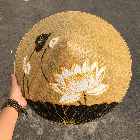 Nón lá cỏ bàng vẽ nhiều mẫu - Nón cỏ chắc chắn (mẫu đẹp)