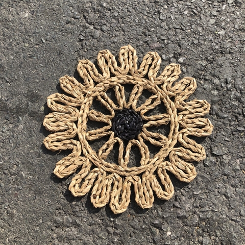 Thảm cói - Tấm lót hoạ tiết - Trải bàn, decor, trang trí tường